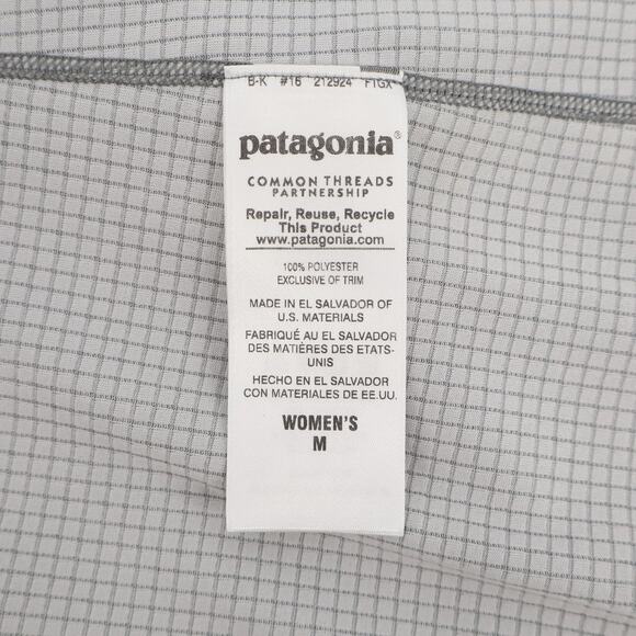 Patagonia Women's Capilene Base Layer 1/4 Zip Long Sleeve Grey Sz M - Picture 6 of 7